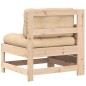 vidaXL Gartensofa mit Armlehne und Kissen Massivholz Kiefer vidaXL Gartensofa mit Armlehne und Kissen Massivholz Kiefer