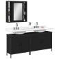 vidaXL 3-tlg. Badmöbel-Set Schwarz Holzwerkstoff vidaXL 3-tlg. Badmöbel-Set Schwarz Holzwerkstoff