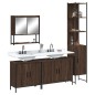 vidaXL 4-tlg. Badmöbel-Set Braun Eichen-Optik Holzwerkstoff vidaXL 4-tlg. Badmöbel-Set Braun Eichen-Optik Holzwerkstoff