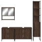 vidaXL 4-tlg. Badmöbel-Set Braun Eichen-Optik Holzwerkstoff vidaXL 4-tlg. Badmöbel-Set Braun Eichen-Optik Holzwerkstoff