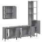 vidaXL 4-tlg. Badmöbel-Set Grau Sonoma Holzwerkstoff vidaXL 4-tlg. Badmöbel-Set Grau Sonoma Holzwerkstoff