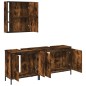 vidaXL 3-tlg. Badmöbel-Set Räuchereiche Holzwerkstoff vidaXL 3-tlg. Badmöbel-Set Räuchereiche Holzwerkstoff