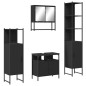 vidaXL 4-tlg. Badmöbel-Set Schwarz Holzwerkstoff vidaXL 4-tlg. Badmöbel-Set Schwarz Holzwerkstoff