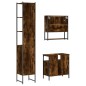 vidaXL 3-tlg. Badmöbel-Set Räuchereiche Holzwerkstoff vidaXL 3-tlg. Badmöbel-Set Räuchereiche Holzwerkstoff