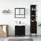 vidaXL 3-tlg. Badmöbel-Set Schwarz Holzwerkstoff vidaXL 3-tlg. Badmöbel-Set Schwarz Holzwerkstoff