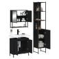 vidaXL 3-tlg. Badmöbel-Set Schwarz Holzwerkstoff vidaXL 3-tlg. Badmöbel-Set Schwarz Holzwerkstoff