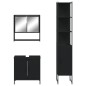 vidaXL 3-tlg. Badmöbel-Set Schwarz Holzwerkstoff vidaXL 3-tlg. Badmöbel-Set Schwarz Holzwerkstoff