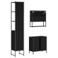 vidaXL 3-tlg. Badmöbel-Set Schwarz Holzwerkstoff vidaXL 3-tlg. Badmöbel-Set Schwarz Holzwerkstoff