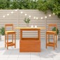 vidaXL Gartentisch Wachsbraun 100x50x75 cm Massivholz Kiefer vidaXL Gartentisch Wachsbraun 100x50x75 cm Massivholz Kiefer