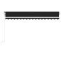 Automatische Markise mit LED & Windsensor 450x350 cm Anthrazit Automatische Markise mit LED & Windsensor 450x350 cm Anthrazit