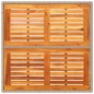 vidaXL Gartentisch Beige 90x90x75 cm Poly Rattan Akazienholz vidaXL Gartentisch Beige 90x90x75 cm Poly Rattan Akazienholz