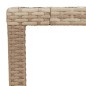 vidaXL Gartentisch Beige 190x90x75 cm Poly Rattan Akazienholz vidaXL Gartentisch Beige 190x90x75 cm Poly Rattan Akazienholz