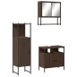 vidaXL 3-tlg. Badmöbel-Set Braun Eichen-Optik Holzwerkstoff vidaXL 3-tlg. Badmöbel-Set Braun Eichen-Optik Holzwerkstoff