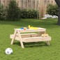 vidaXL Picknicktisch für Kinder 88x97x52 cm Massivholz Kiefer vidaXL Picknicktisch für Kinder 88x97x52 cm Massivholz Kiefer