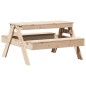 vidaXL Picknicktisch für Kinder 88x97x52 cm Massivholz Kiefer vidaXL Picknicktisch für Kinder 88x97x52 cm Massivholz Kiefer