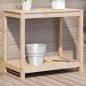 vidaXL Pflanztisch mit Ablage 82,5x50x75 cm Massivholz Kiefer vidaXL Pflanztisch mit Ablage 82,5x50x75 cm Massivholz Kiefer
