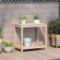 vidaXL Pflanztisch mit Ablage 82,5x50x75 cm Massivholz Kiefer vidaXL Pflanztisch mit Ablage 82,5x50x75 cm Massivholz Kiefer
