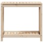 vidaXL Pflanztisch mit Ablage 82,5x50x75 cm Massivholz Kiefer vidaXL Pflanztisch mit Ablage 82,5x50x75 cm Massivholz Kiefer