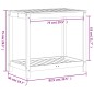 vidaXL Pflanztisch mit Ablage 82,5x50x75 cm Massivholz Kiefer vidaXL Pflanztisch mit Ablage 82,5x50x75 cm Massivholz Kiefer