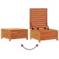 vidaXL Gartenhocker mit Kissen Wachsbraun Massivholz Kiefer vidaXL Gartenhocker mit Kissen Wachsbraun Massivholz Kiefer