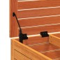 vidaXL Gartenhocker mit Kissen Wachsbraun Massivholz Kiefer vidaXL Gartenhocker mit Kissen Wachsbraun Massivholz Kiefer