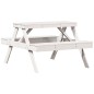 vidaXL Picknicktisch 105x134x75 cm Massivholz Kiefer vidaXL Picknicktisch 105x134x75 cm Massivholz Kiefer