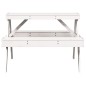 vidaXL Picknicktisch 105x134x75 cm Massivholz Kiefer vidaXL Picknicktisch 105x134x75 cm Massivholz Kiefer