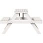 vidaXL Picknicktisch 105x134x75 cm Massivholz Kiefer vidaXL Picknicktisch 105x134x75 cm Massivholz Kiefer