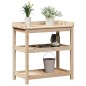 vidaXL Pflanztisch mit Ablagen 82,5x45x86,5 cm Massivholz Kiefer vidaXL Pflanztisch mit Ablagen 82,5x45x86,5 cm Massivholz Kiefer