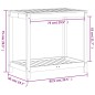 vidaXL Pflanztisch Ablage Wachsbraun 82,5x50x75 cm Massivholz Kiefer vidaXL Pflanztisch Ablage Wachsbraun 82,5x50x75 cm Massivholz Kiefer