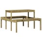 vidaXL Picknicktisch 110x134x75 cm Imprägniertes Kiefernholz vidaXL Picknicktisch 110x134x75 cm Imprägniertes Kiefernholz