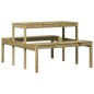 vidaXL Picknicktisch 110x134x75 cm Imprägniertes Kiefernholz vidaXL Picknicktisch 110x134x75 cm Imprägniertes Kiefernholz