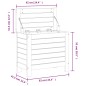 vidaXL Gartenhocker 62x31,5x52 cm Massivholz Douglasie vidaXL Gartenhocker 62x31,5x52 cm Massivholz Douglasie