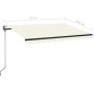 Gelenkarmmarkise Automatisch 350x250 cm Creme Gelenkarmmarkise Automatisch 350x250 cm Creme