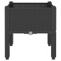 vidaXL Pflanzkasten mit Beinen Schwarz 40x40x42 cm PP vidaXL Pflanzkasten mit Beinen Schwarz 40x40x42 cm PP