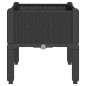 vidaXL Pflanzkasten mit Beinen Schwarz 40x40x42 cm PP vidaXL Pflanzkasten mit Beinen Schwarz 40x40x42 cm PP