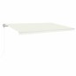 Automatische Markise mit LED & Windsensor 500x350 cm Creme Automatische Markise mit LED & Windsensor 500x350 cm Creme