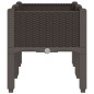 vidaXL Pflanzkasten mit Beinen Braun 80x40x42 cm PP vidaXL Pflanzkasten mit Beinen Braun 80x40x42 cm PP