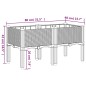 vidaXL Pflanzkasten mit Beinen Braun 80x40x42 cm PP vidaXL Pflanzkasten mit Beinen Braun 80x40x42 cm PP