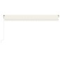 Automatische Markise mit LED & Windsensor 500x350 cm Creme Automatische Markise mit LED & Windsensor 500x350 cm Creme