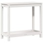 vidaXL Pflanztisch mit Ablage Weiß 82,5x35x75 cm Massivholz Kiefer vidaXL Pflanztisch mit Ablage Weiß 82,5x35x75 cm Massivholz Kiefer