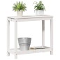 vidaXL Pflanztisch mit Ablage Weiß 82,5x35x75 cm Massivholz Kiefer vidaXL Pflanztisch mit Ablage Weiß 82,5x35x75 cm Massivholz Kiefer