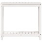 vidaXL Pflanztisch mit Ablage Weiß 82,5x35x75 cm Massivholz Kiefer vidaXL Pflanztisch mit Ablage Weiß 82,5x35x75 cm Massivholz Kiefer