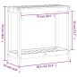 vidaXL Pflanztisch mit Ablage Weiß 82,5x35x75 cm Massivholz Kiefer vidaXL Pflanztisch mit Ablage Weiß 82,5x35x75 cm Massivholz Kiefer