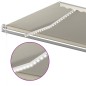 Automatische Markise mit LED & Windsensor 500x350 cm Creme Automatische Markise mit LED & Windsensor 500x350 cm Creme
