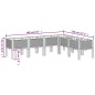 vidaXL Pflanzkasten mit Beinen Braun 160x120x42 cm PP vidaXL Pflanzkasten mit Beinen Braun 160x120x42 cm PP