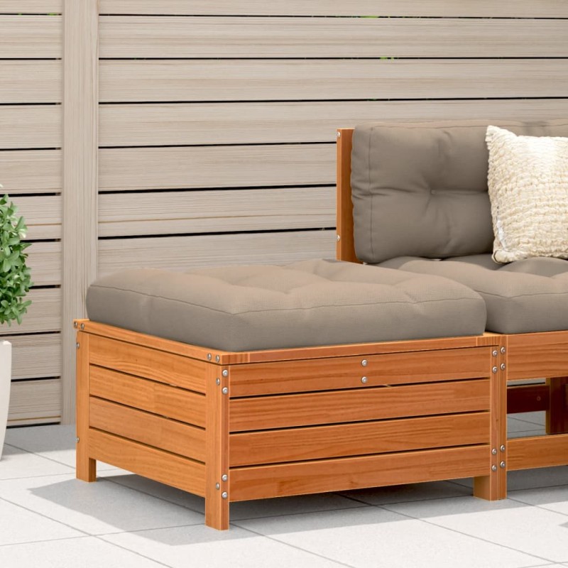 vidaXL Gartenhocker Wachsbraun 62x63,5x32 cm Massivholz Kiefer vidaXL Gartenhocker Wachsbraun 62x63,5x32 cm Massivholz Kiefer