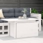 vidaXL Gartentisch Weiß 100x50x75 cm Massivholz Kiefer vidaXL Gartentisch Weiß 100x50x75 cm Massivholz Kiefer
