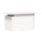 vidaXL Gartentisch Weiß 100x50x75 cm Massivholz Kiefer vidaXL Gartentisch Weiß 100x50x75 cm Massivholz Kiefer