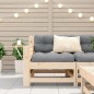 vidaXL Gartensofa mit Armlehne und Kissen Massivholz Kiefer vidaXL Gartensofa mit Armlehne und Kissen Massivholz Kiefer